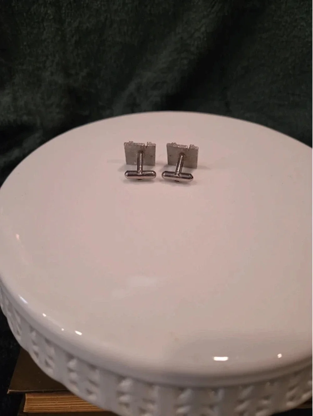 Silvertone cufflinks